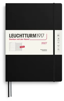 Productafbeelding van LEUCHTTURM1917 Wekelijks agenda 2027, formaat A4+, (Master) met notitieboek, geruit - Agenda