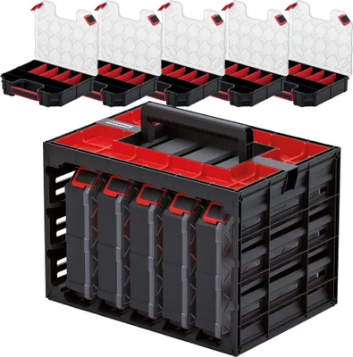 Obrázok produktu pre Sada 5 Organizér, Box Na Náradie, Zásobník Na Malé Diely S Rozdeľovačmi, Kufrík, Skrinka, Tagercase 30