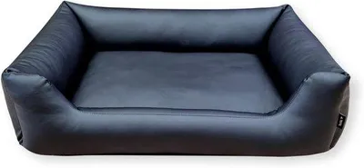 Produktbild von Famanu Hundematte Kunstleder - Wasserabweisend und pflegeleicht - 100x70cm - Schwarz