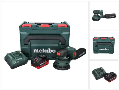 Produktbild von Metabo SXA 18 LTX 125 BL Akku Exzenterschleifer 18 V 125 mm Brushless + 1x Akku 5,5 Ah + Ladegerät + metaBOX