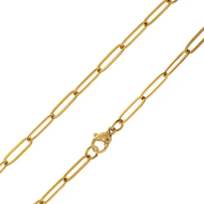 trendor 75880 Halskette für Damen Gold auf Edelstahl Bicycle-Chain 45 cm 1