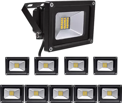 Produktbild von Greenmigo 10 Stück 20W LED Strahler Außenstrahler Fluter SMD Wandstrahler Spots Warmweiß 1700-1800 lm Flutlichtstrahler Scheinwerfer AC LED Flutlicht wasserdicht IP65