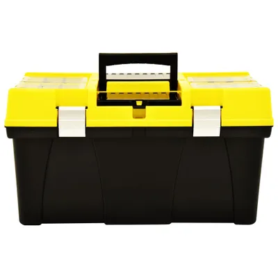 Immagine prodotto di vidaXL Valigia portautensili in plastica 595 x 337 x 316 mm Giallo