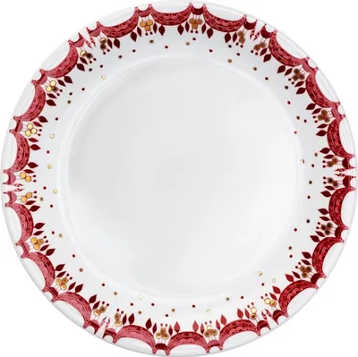 Obrázok produktu pre Bjørn Wiinblad - Vianočný tanier s girlandou, červený, Ø 28 cm