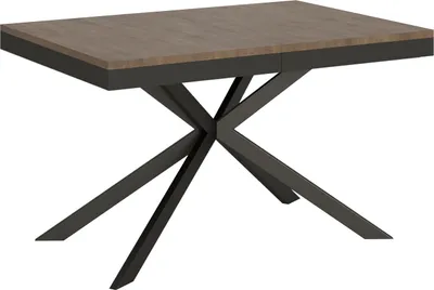 Immagine prodotto di ITYHOME - Tavolo allungabile 180/284x90 cm Plaker Evolution noce telaio e gambe antracite