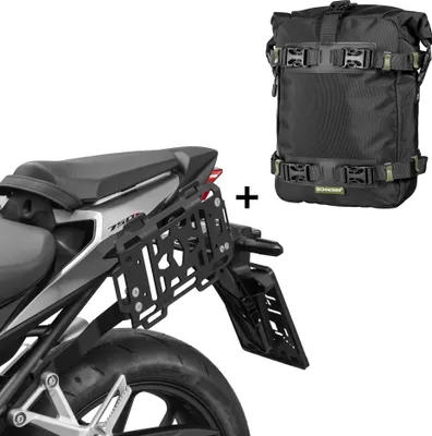 Immagine prodotto di Portaborse laterale ZIEGER con coppia SCHNORR Universal Bag M compatibile con Honda CB 750 Hornet