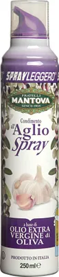 Produktbild von SPRAYLEGGERO Mantova Natives Olivenöl Extra Aromatisiert mit Knoblauch 200 ml - Praktische Sprühflasche mit bis zu 90% Ölersparnis