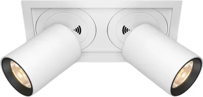 Immagine prodotto di Maytoni Luce da incasso LED bianca, 2 spot orientabili, rettangolare, 20W, 3000K