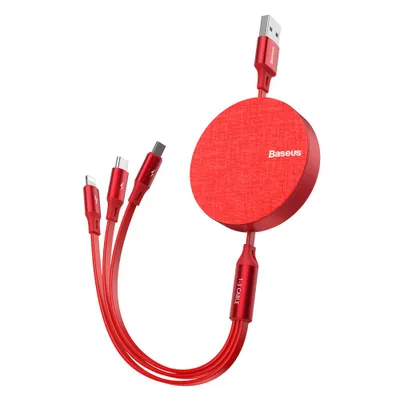 Produktbild von Baseus USB Kabel micro USB fr iPhone USB Typ C Ladekabel Datenkabel 3.5A 35cm - 1,2m grau