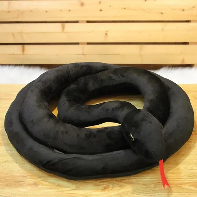 Produktbild von Plüschschlange 200 cm Schwarze Schlange Kuscheltier Dekoration Geschenk Kinder
