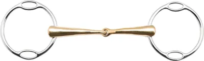 Produktbild von BUSSE Soft-Ring-Wassertrense KAUGAN®-SHAPED, 16 mm, Gebiss einfach gebrochen, Farbe:Kaugan, Gebissweite in cm | Ringgröße:14.5 cm | 70 mm
