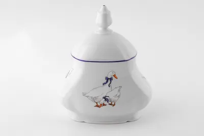 Obrázok produktu pre Dóza na čajové vrecúška, husi, český porcelán, Leander
