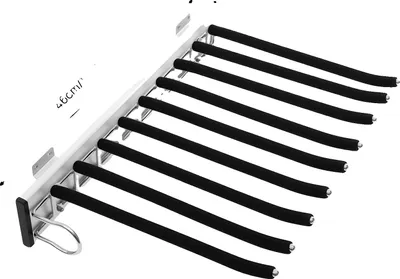 Produktbild von Hosenbügel, Schiebendesign, Platzsparend, Schwarz Silber, 9