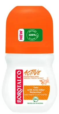 Productafbeelding van Borotalco Active Mandarijn & Neroli, voor dames, deodorant, roll-on, verpakking: doos, 50 ml, universeel