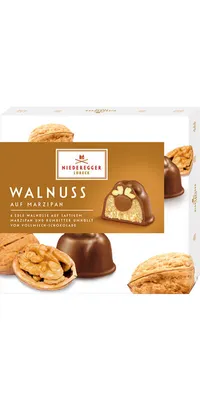 Produktbild von Niederegger Marzipan Pralinés Walnuss Vollmilch Schokolade 102g