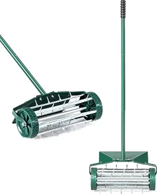 Image de Aérateur de pelouse GT3425, avec poignée, clous de 3 cm, protection contre les éclaboussures, aérateur à main