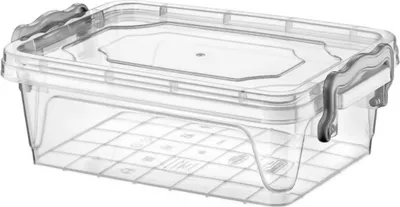 Produktbild von Aufbewahrungsbox Aufbewahrungsbehälter Transparentbox Kunststoffbox Klappbox Plastikbox mit Deckel 2,7L