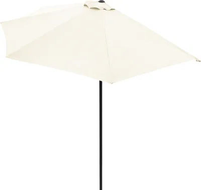 Produktbild von KINGSLEEVE® Sonnenschirm Halbrund 2,7m Abdeckung UV-Schutz 80+ Balkon Terrasse Halbschirm Terrassenschirm Balkonschirm Halbrundschirm Beige Creme