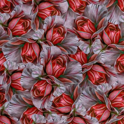 Produktbild von Royal Samt Stoff Polyester Zum Nähen - Motiv Aquarellblumen 4