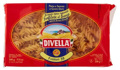 Produktbild von 6x Divella Fusilloni N. 39 Hartweizengrieß Pasta Italienische Nudeln 500g Packung + Italian Gourmet Polpa di Pomodoro 400g Dose