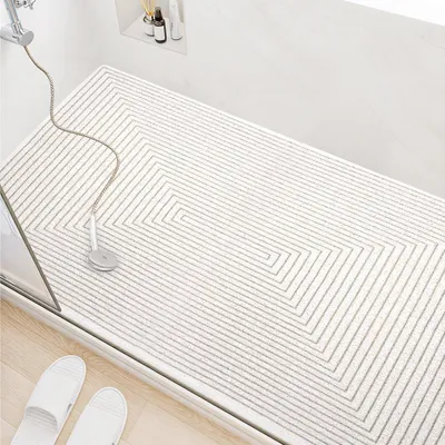 Image de Tapis antidérapants pour douche et baignoire, à séchage rapide, 60 x 90 cm