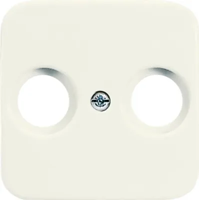 Produktbild von Busch-Jaeger 1724-0-0194, Weiß, Busch-Jaeger, DIN 45330th, TV / FM, 54 mm, 54 mm