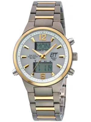 Produktbild von ETT EGT-11323-10M Solar Drive Funkuhr Everest II Titan Chronograph Herrenuhr 40mm