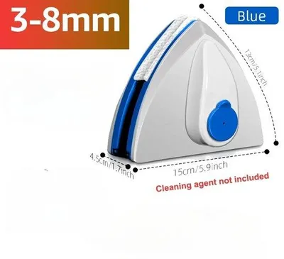 Produktbild von Famanu Magnetischer Fensterreiniger - Doppelseitige Reinigung - Blau