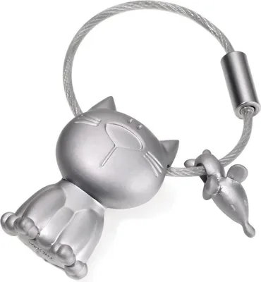 Produktbild von TROIKA KR14-20/MA, Schlüsselanhänger, Silber, Abbildung, 35 mm, 14 mm, 50 g