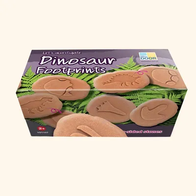 Produktbild von Lernspielzeug-Set Dinosaurierabdrücke, 8 Steinabdrücke 6-8 cm, für Outdoor & Wasser