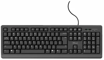 Image de TRUST Trust TK-150 clavier Office USB QWERTZ allemand Noir