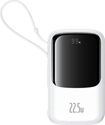 Produktbild von Baseus Qpow Pro+, 10000 mAh, Power Delivery, Quick Charge, 22,5 W, Weiß