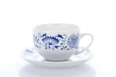 Zdjęcie produktu dla Thun 1794 Filiżanka do herbaty ze spodkiem, czeska porcelana, 270 ml, Saphyr, cebula, Thun