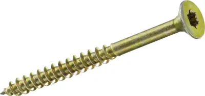 Produktbild von HSI Spanplattenschrauben TX25 Ø 5 x 80 mm - 50 Stück gelb verzinkt