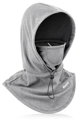 Obrázok produktu pre Zimná čiapka/balaclava unisex, vetruodolná, termo, sivá