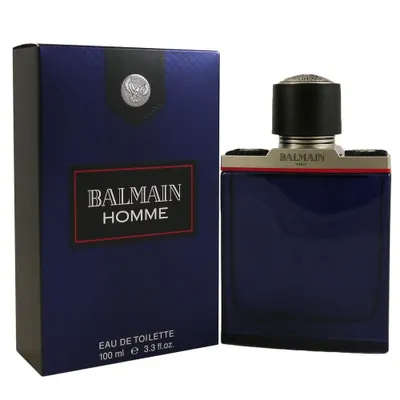 Zdjęcie produktu dla Balmain Homme, Mężczyźni, 100 ml, Butelka jednorazowa, Bergamotka, Skóra, Fioletowy, Cedr, Tonkowiec wonny