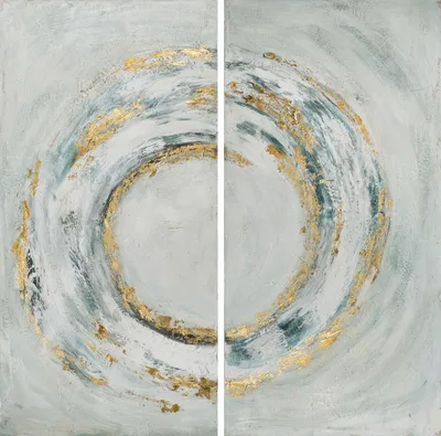 Produktbild von ArtUniverse Leinwandbild Abstrakter Kreis 140 x 140 cm