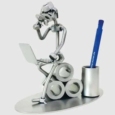 Produktbild von Hinz und Kunst Metallskulptur Stahl Händler handgefertigt
