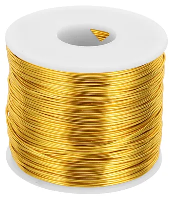Eloxierter Aluminiumdraht 1 mm, 150 m, Goldton