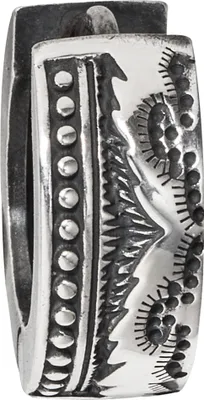 Produktbild von cai Single Creole 925/-Sterling Silber rhodiniert oxidiert