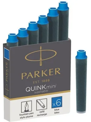 Image de PARKER 1950409 Cartouches d'encre QUINKmini bleue lavable