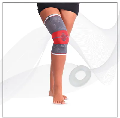 Image de Genouillère de compression de Medical Source avec pelote intégrée MSKB314-S