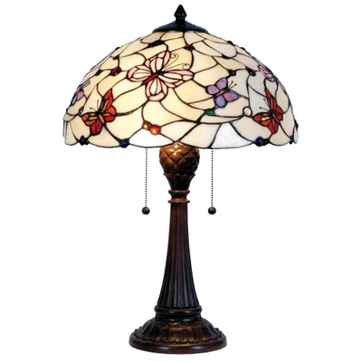Obrázok produktu pre Stolová lampa Tiffany Ø 41x60 cm červená farba