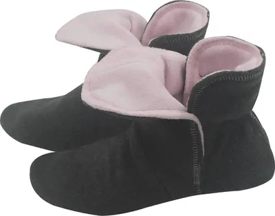 Produktbild von RAIKOU Hausschuhe Damen,Herren aus Micro Fleece 40/43 Zinn/Rosa mit ABS und Rutschfester Sohle, Super Flauschige Hüttenschuche