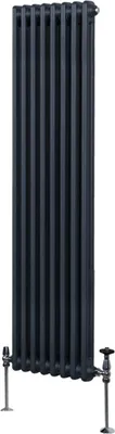Obrázok produktu pre Tradičný 2-stĺpový radiátor - 1800 x 382 mm - antracitovo sivý