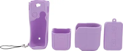 Image de Housse de protection en silicone pour appareil photo Pocket 3, écran d'objectif, accessoire d'action à main, violet