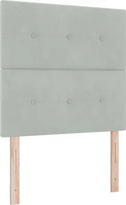 Produktbild von vidaXL Kopfteil Hellgrau 80 cm Samt