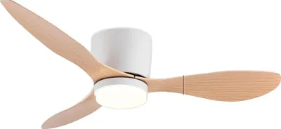 Zdjęcie produktu dla Wentylator sufitowy, oświetlenie LED, pilot, pomarańczowy 42 cale