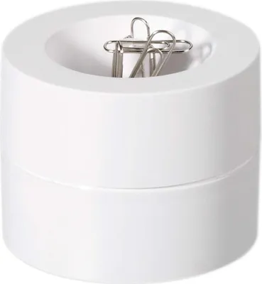 Produktbild von MAUL Klammernspender MAULpro Kunststoff Stahl Metall 7.3 x 7.3 x 6 cm weiß