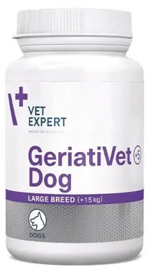 Immagine prodotto di Integratore VET EXPERT GeriatiVet per cani di grandi razze - supporto per cani anziani - 45 capsule